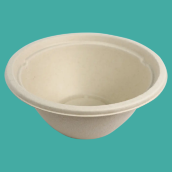 Bowl de Bagazo de Caña Compostable Natural