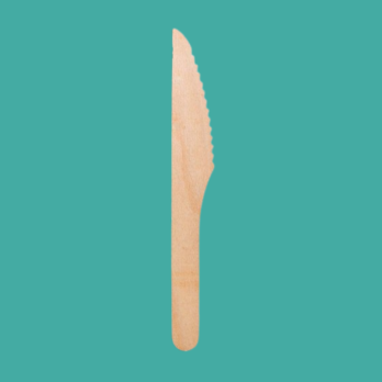 Cuchillo de Madera Compostable Natural